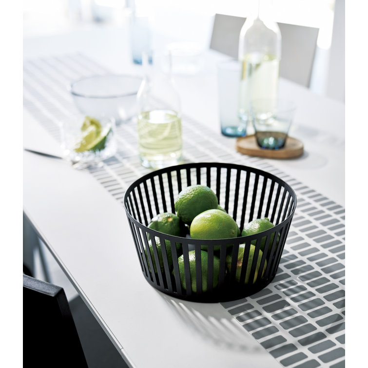 Yamazaki USA Tower Yamazaki Home Striped Steel Fruit Basket